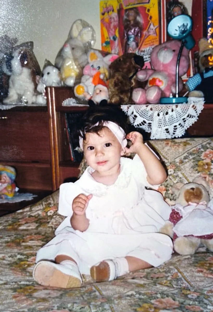 Мішель Андраде в дитинстві