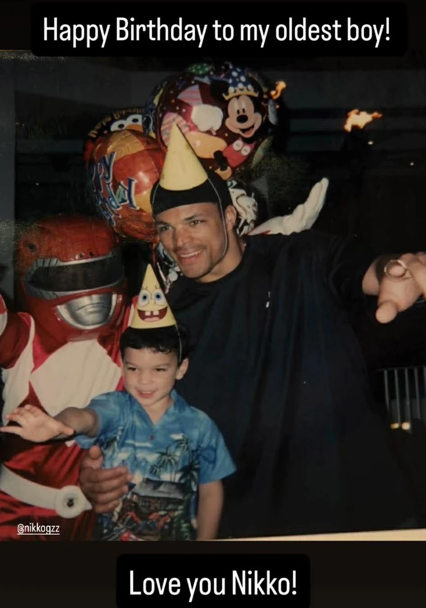 Колишній Лорен Санчес, Тоні Гонсалес з їхнім спільним сином Нікко 