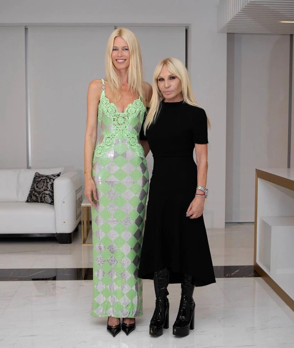 Клаудія з Донателлою Версаче 