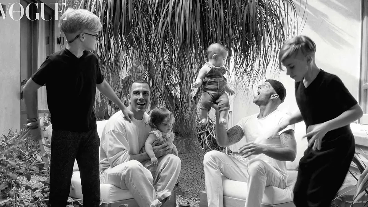 Рікі Мартін з чоловіком і дітьми