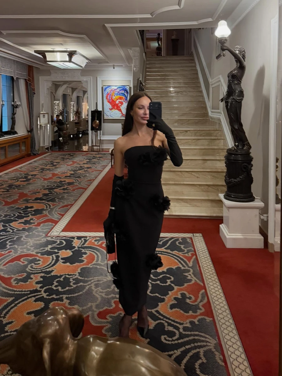 Христина Горняк у вечірній сукні