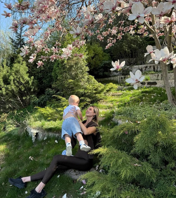 Гусєва з сином Юрієм