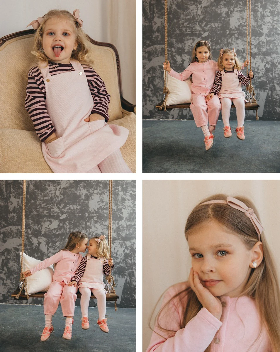 Дружина Зінченка показала стильну рожеву фотосесію дочок