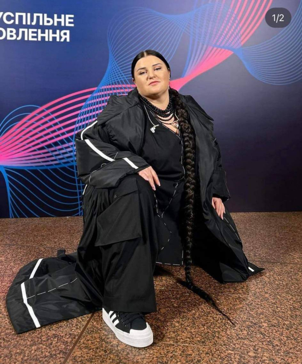 В такому образі реперка виступала на сцені Національного відбору на Євробачення