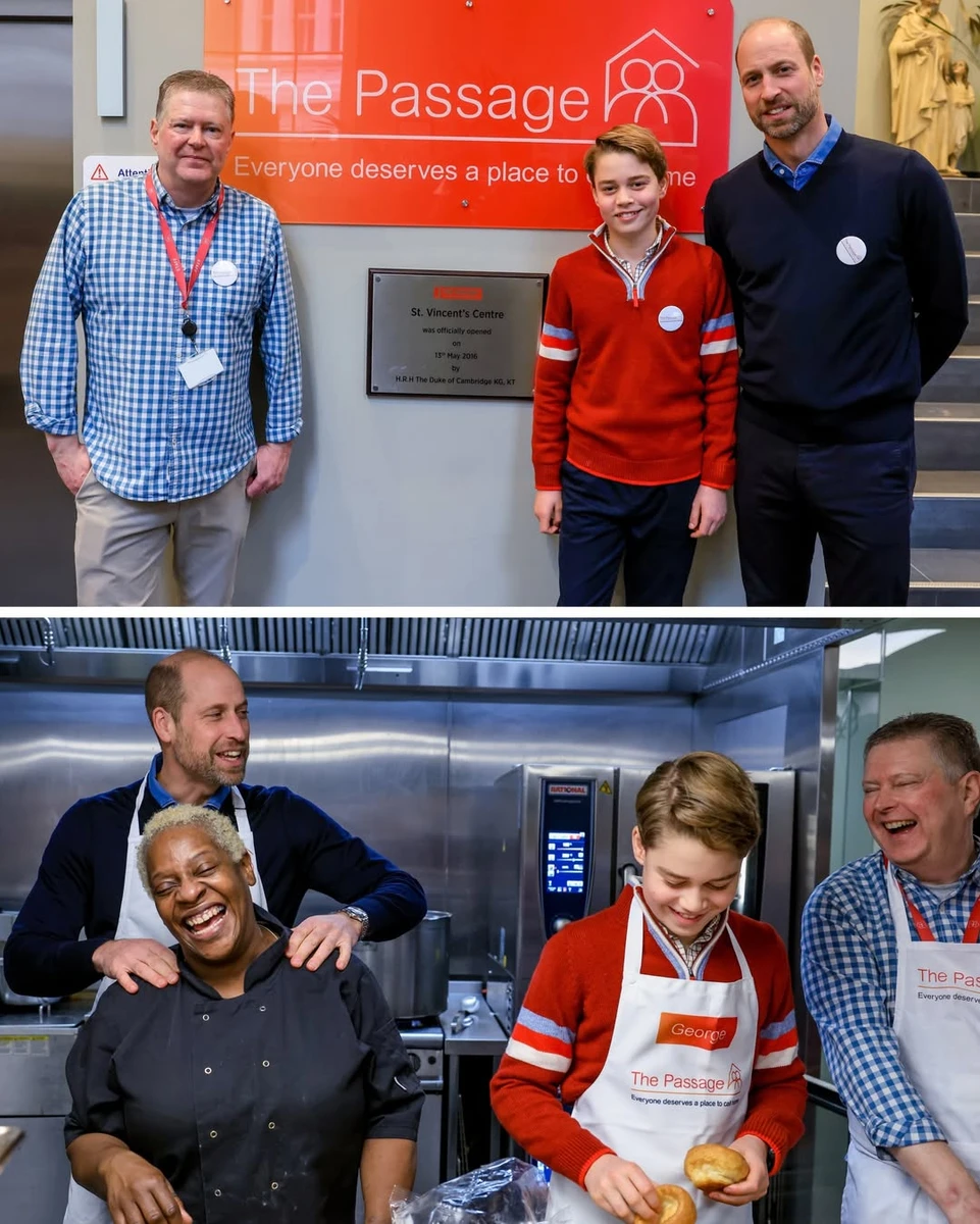 Принц Вільям привів старшогос ина готувати обід