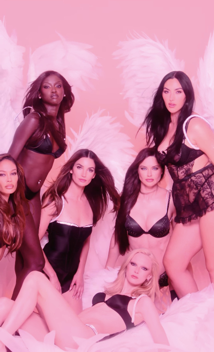 Адріана Ліма та інші моделі Victoria's Secret в білизні ефектно попозували для фото