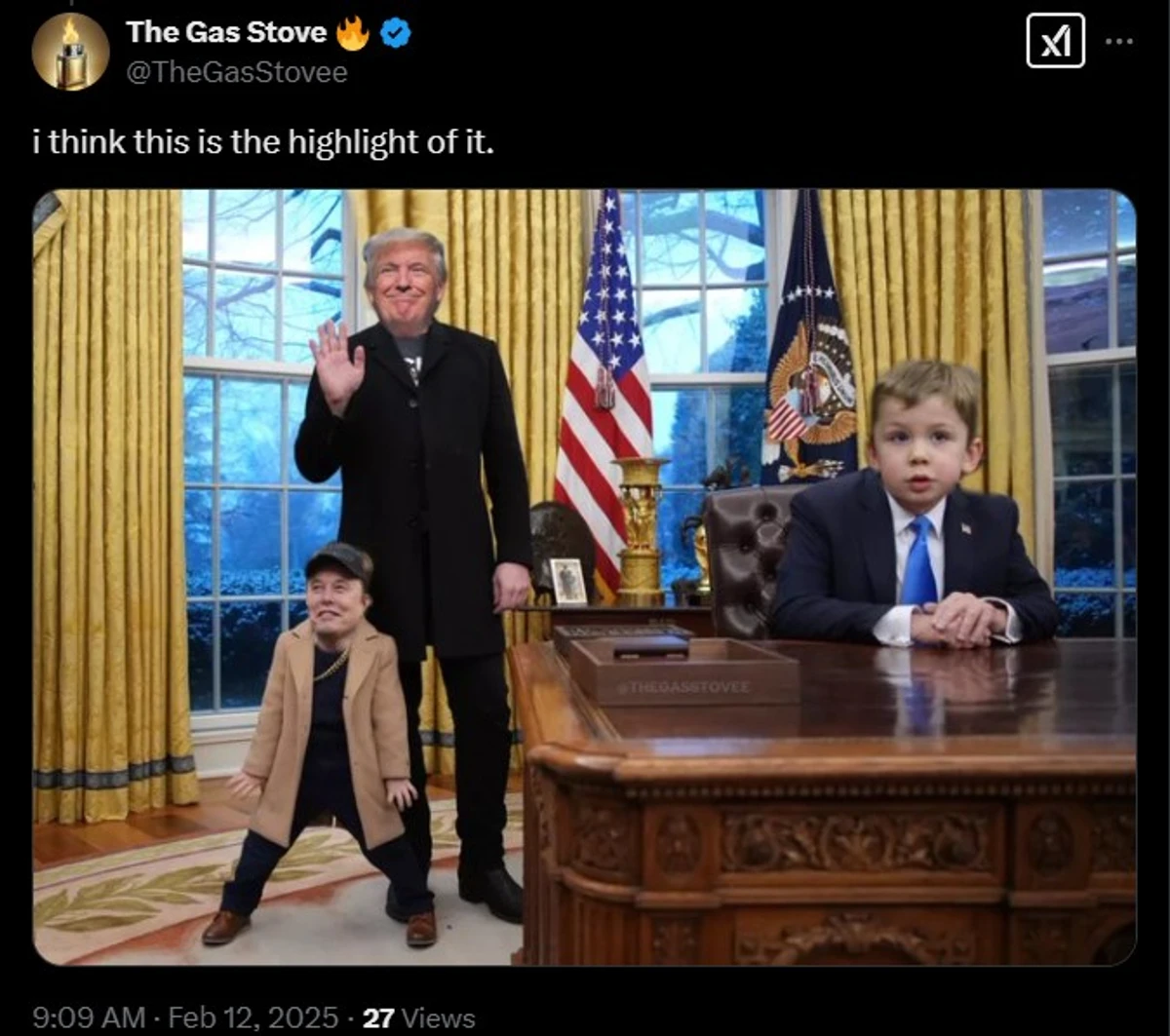 Фотожаба на Трампа і Маска