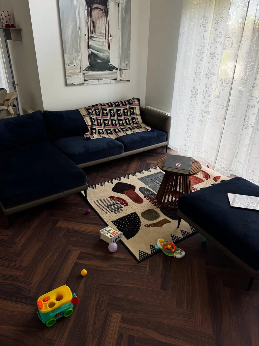 Дружина Остапчука показала вітальню у їхньому новому домі