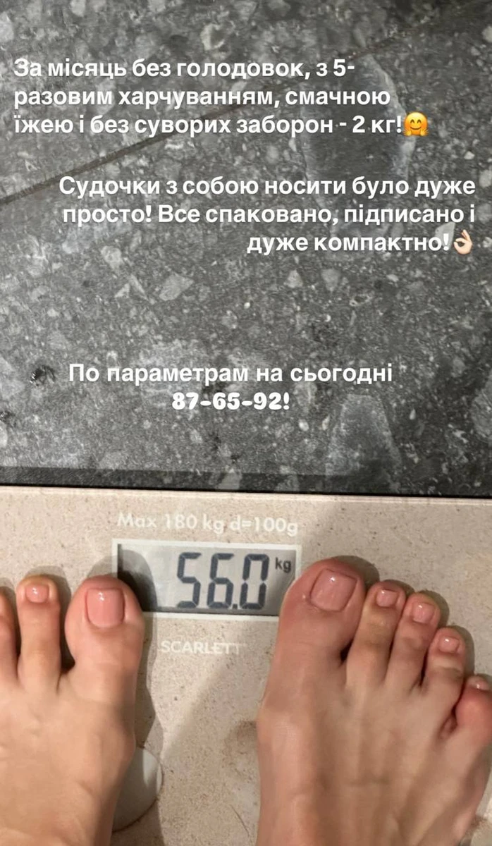 Цимбалару назвала свою вагу