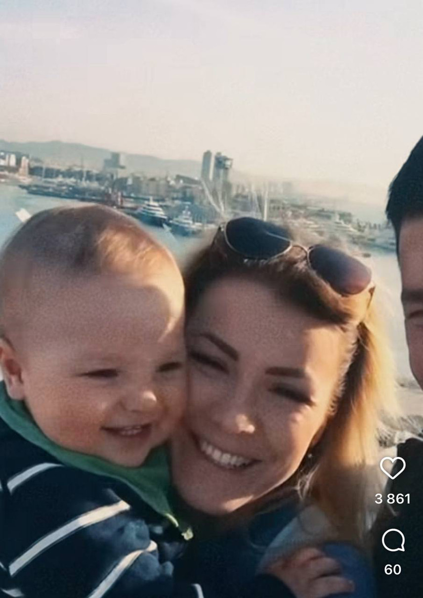 Кім з дружиною і сином