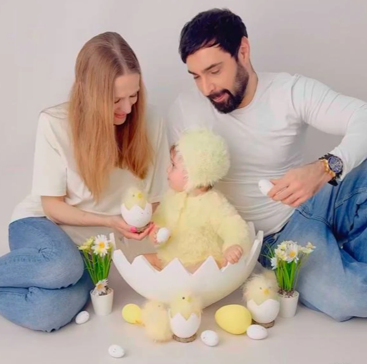 Віталій Козловський з сином та дружиною