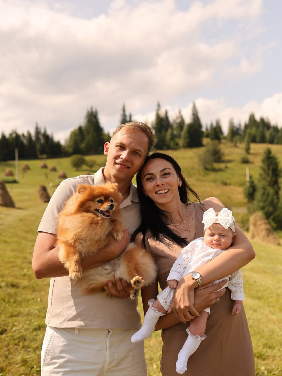 Сергій з Іриною та донькою