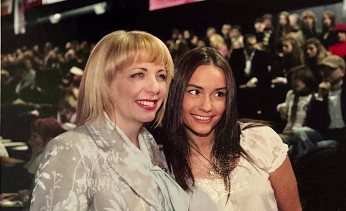 Катерина Ющенко зі старшою дочкою чоловіка, Віталіною 