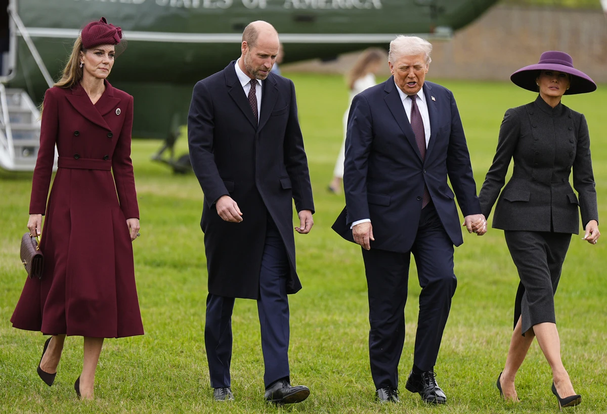 Кейт Міддлтон і принц Вільям в ошатних луках зустрілися з Трампами