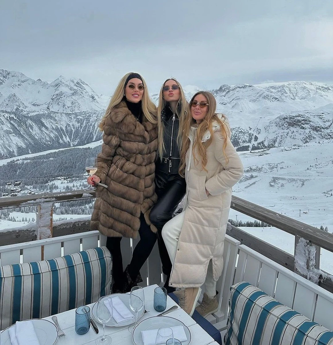 Жосан, Варакута і Бернацька з Дубая у Куршевель 