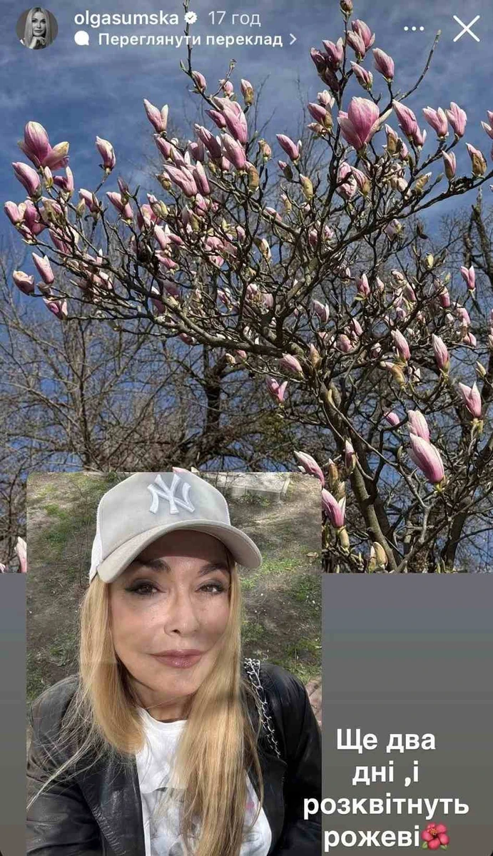 Ольга Сумська в інстаграм