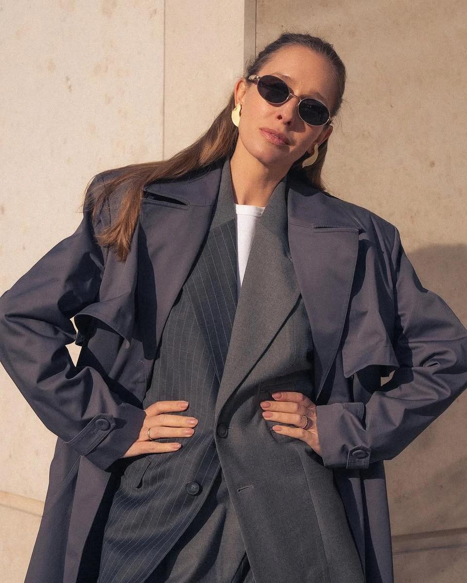 Катерина Осадча продемонструвала стильний лук на вулиці