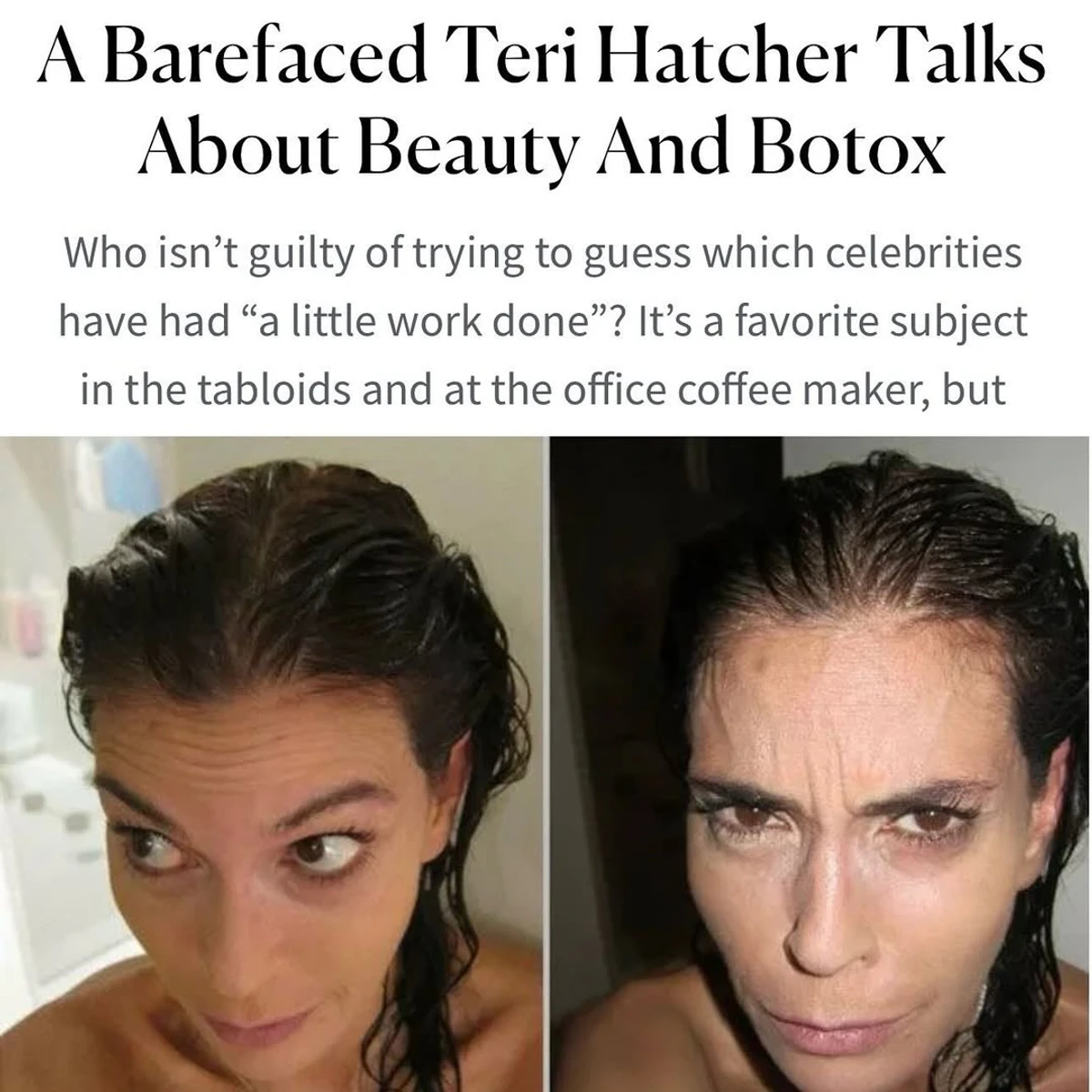 Тері Хетчер з Відчайдушних домогосподарок показала обличчя без ботоксу