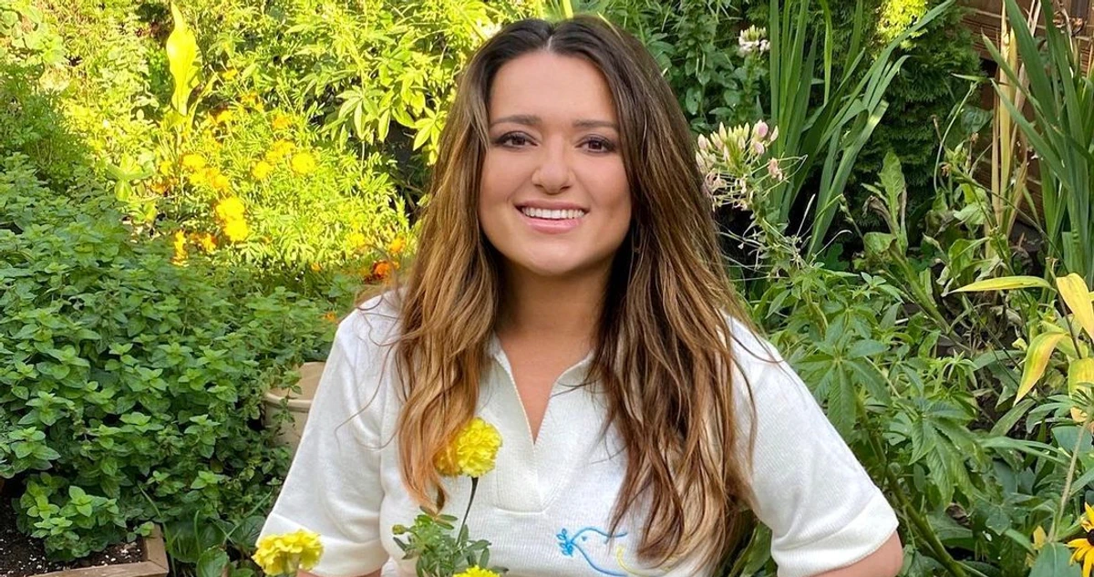 Наталя Могилевська на своєму городі