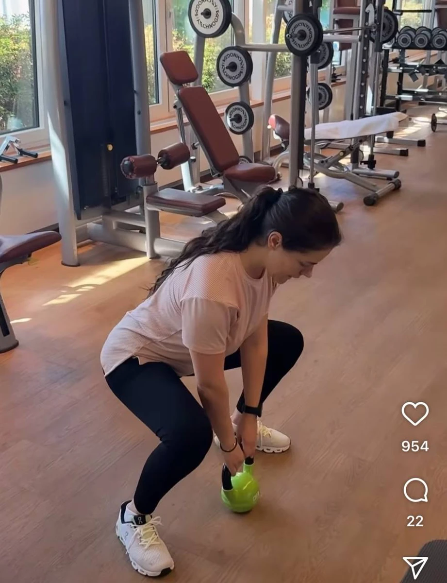 Онуфрійчук у спортзалі