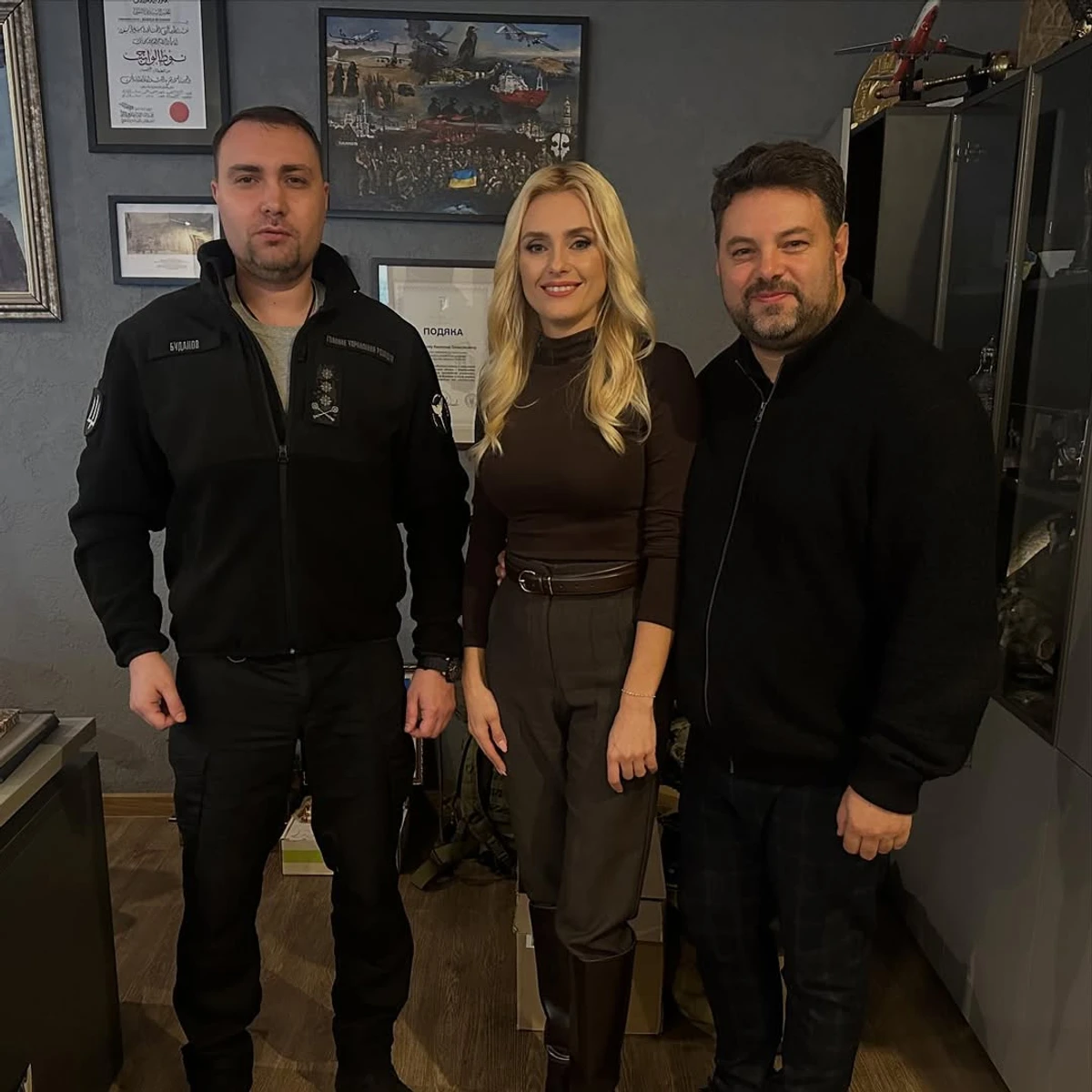 Ірина Федишин з чоловіком та Кирилом Будановим