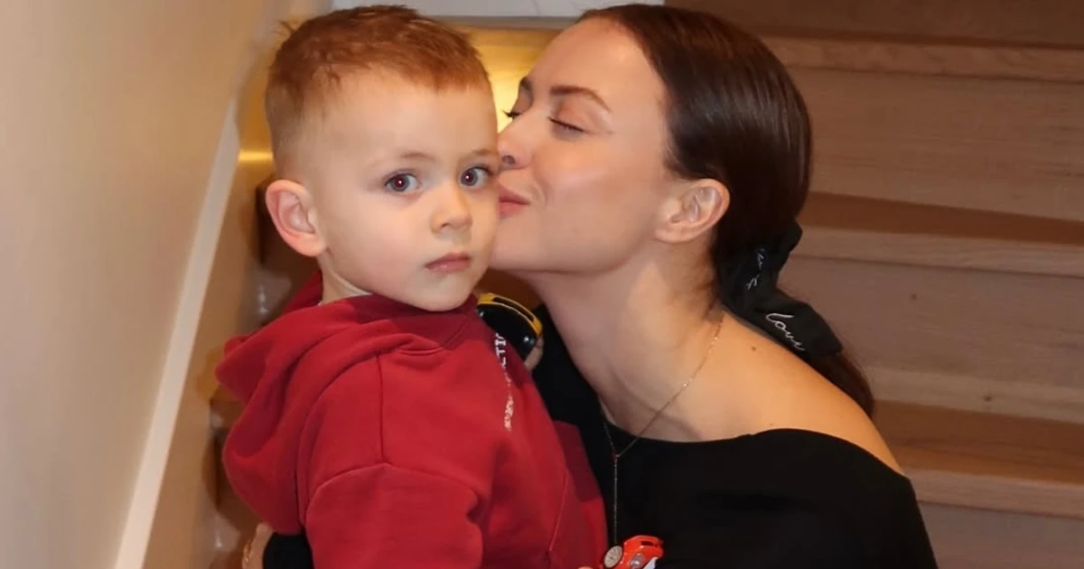 Вікторія Маремуха-Беллє зі своїм сином Лукою