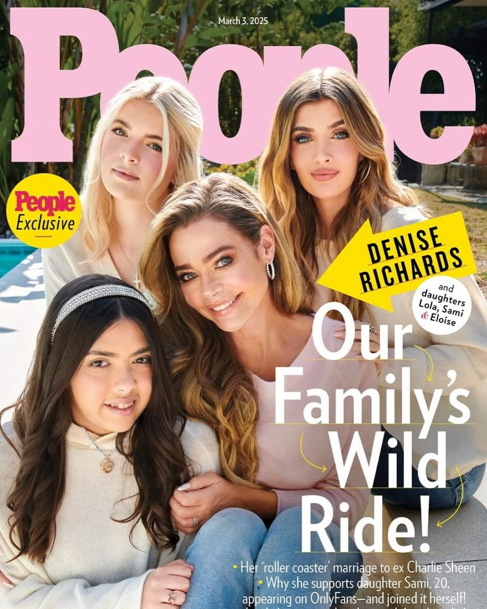 Деніз Річардс зі своїми доньками