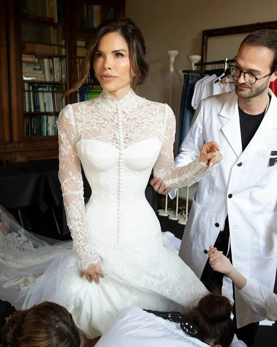 Лорен Санчес у сукні для свого весілля