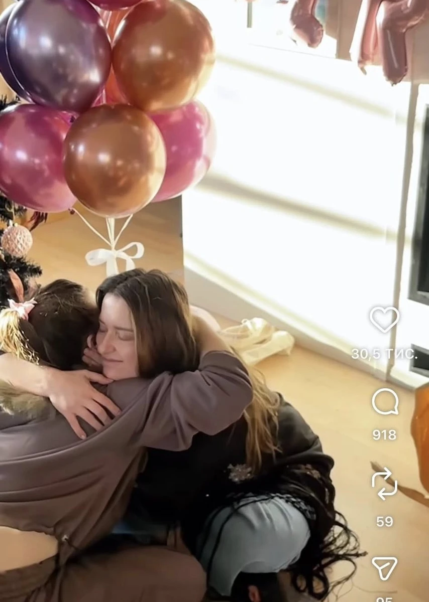 Наталія Могилевська і її прийомна донька Мішель