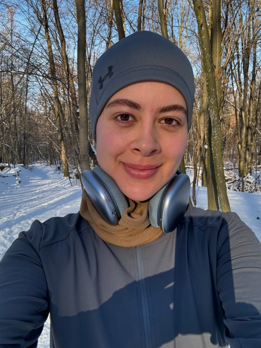 Раміна показалася після бігу взимку