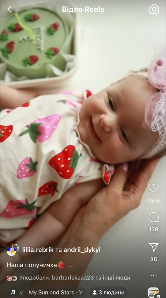 Наймолодша донька Лілії Ребрик