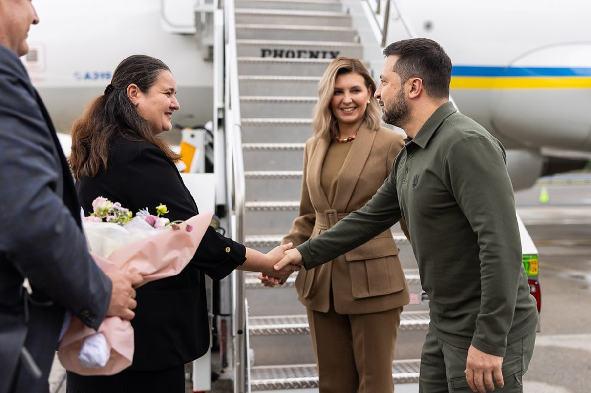 Перша леді та президент прибули до Нью-Йорка 