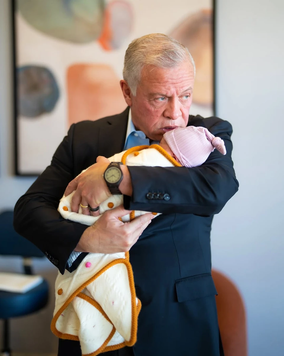 Король Абдалла з онучкою