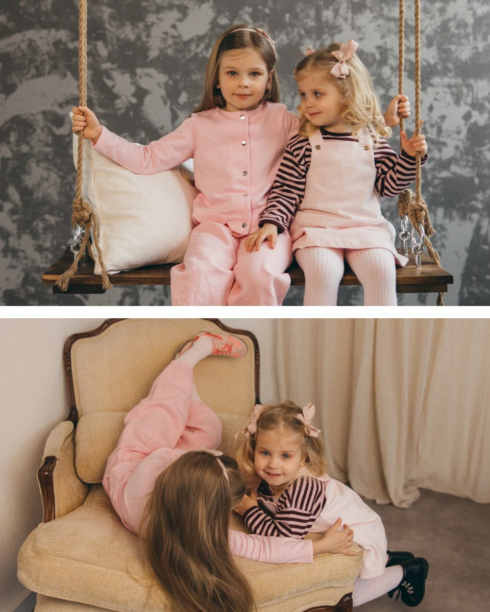 Дружина Зінченка влаштувала дочкам фотосесію на гойдалці та кріслі