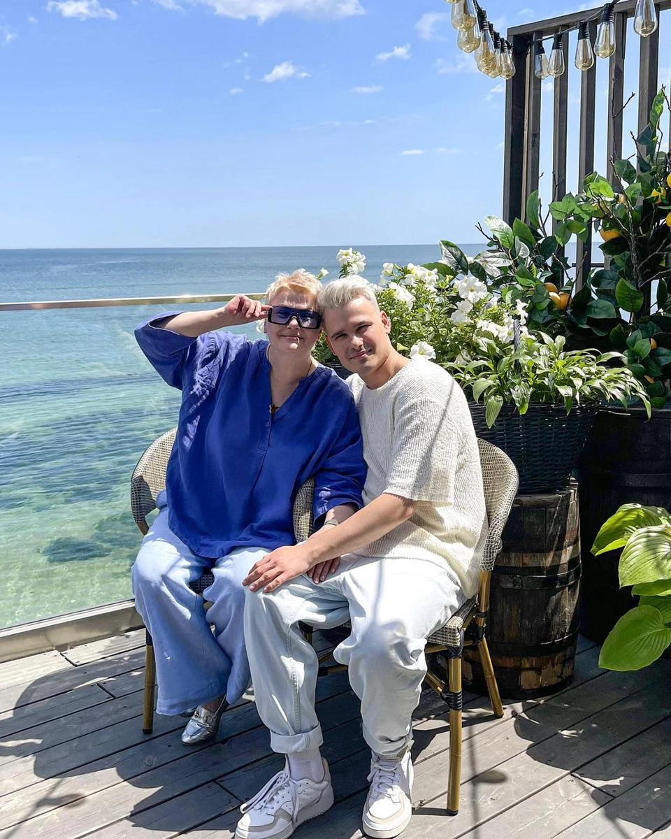 Герман з мамою в Одесі