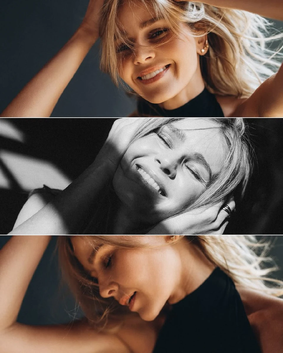 Були і ніжні кольорові портрети