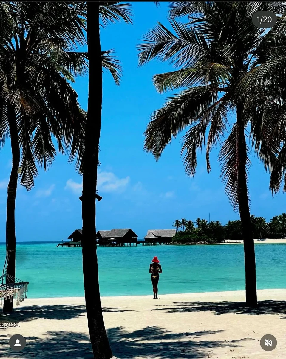 Наомі Кемпбелл на Мальдівах