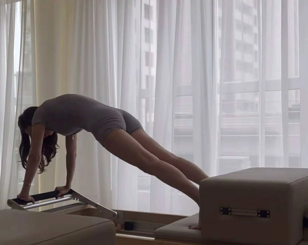 Христина Горняк показалася на тренажері