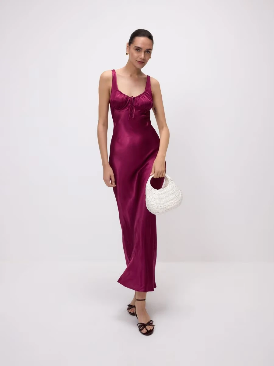 Сукня-комбінація кольору фуксія