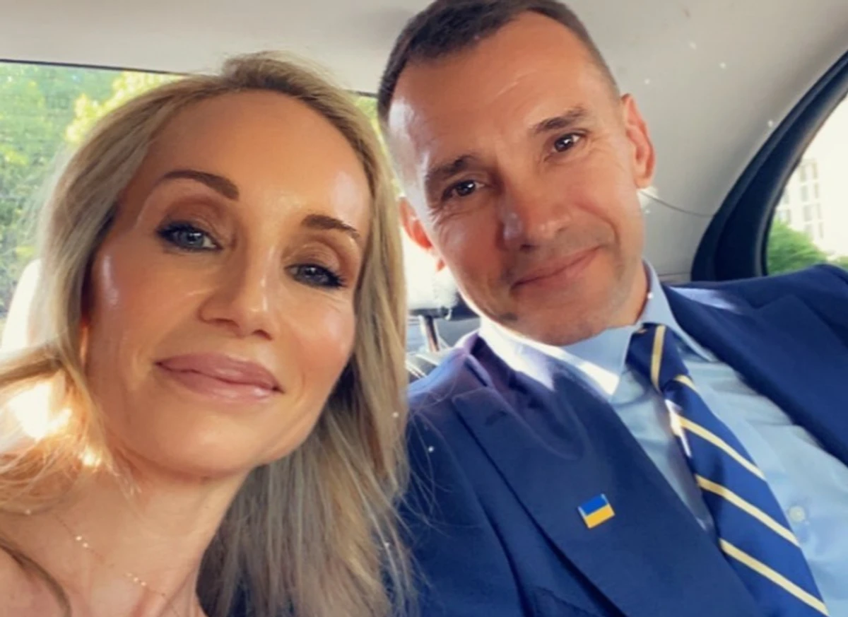 Крістен Пазік та Андрій Шевченко на фото