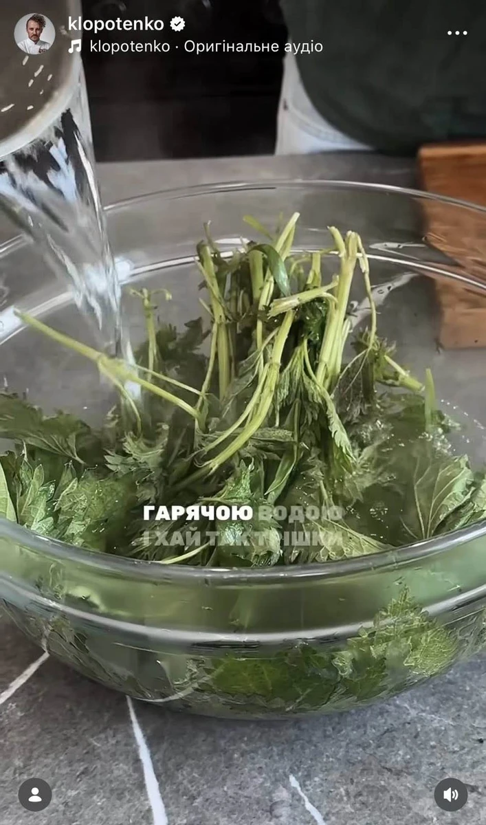 Клопотенко готує зелений борщ