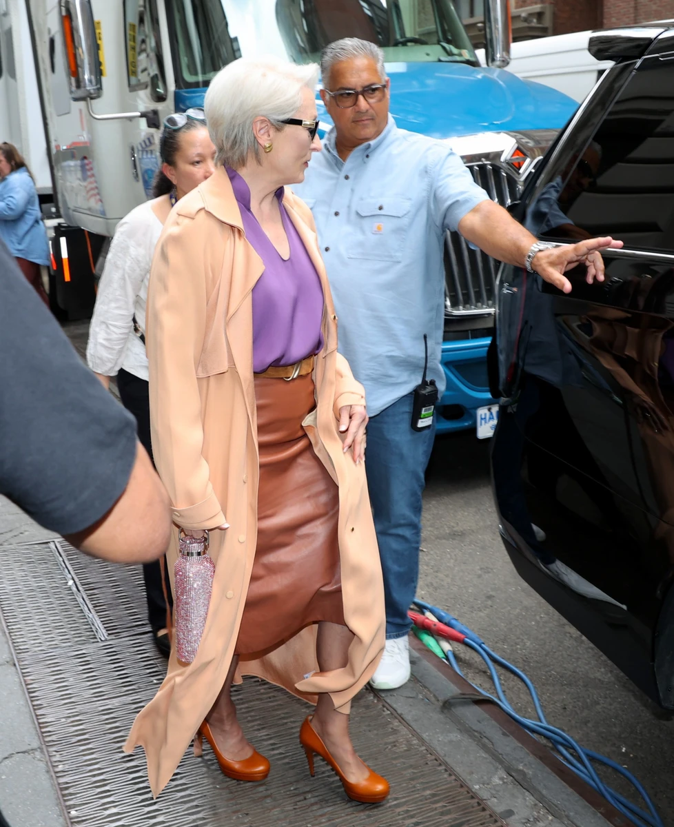 Меріл Стріп на зйомках Диявол носить Prada