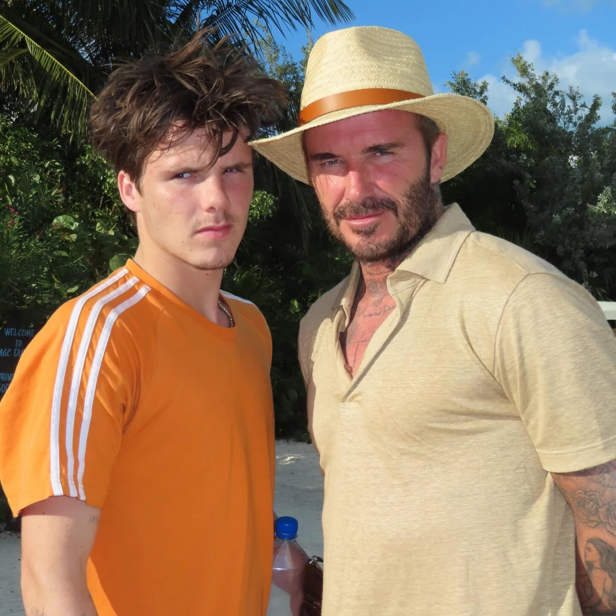 Бекхем з наймолодшим сином - 18-річним Крузом 