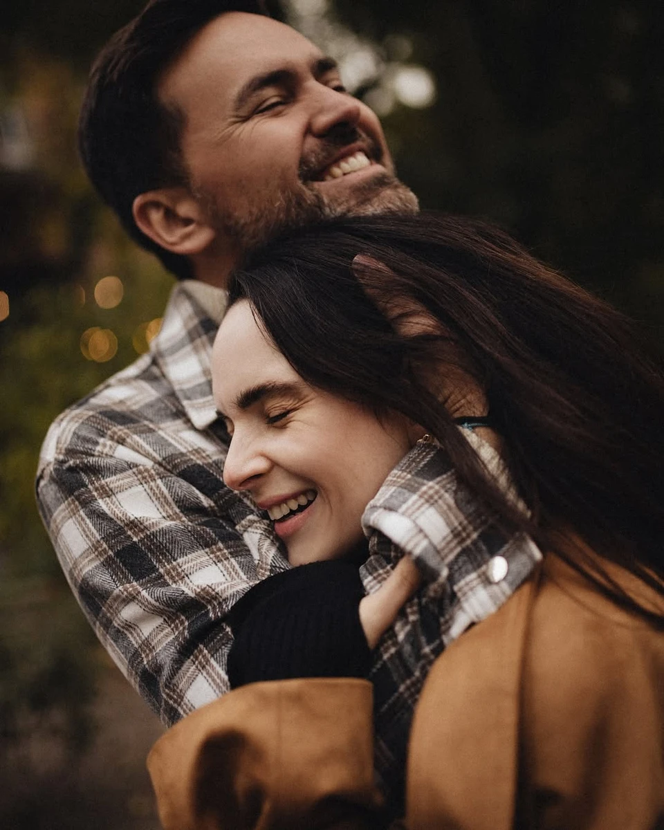 Інна Мірошниченко в обіймах чоловіка