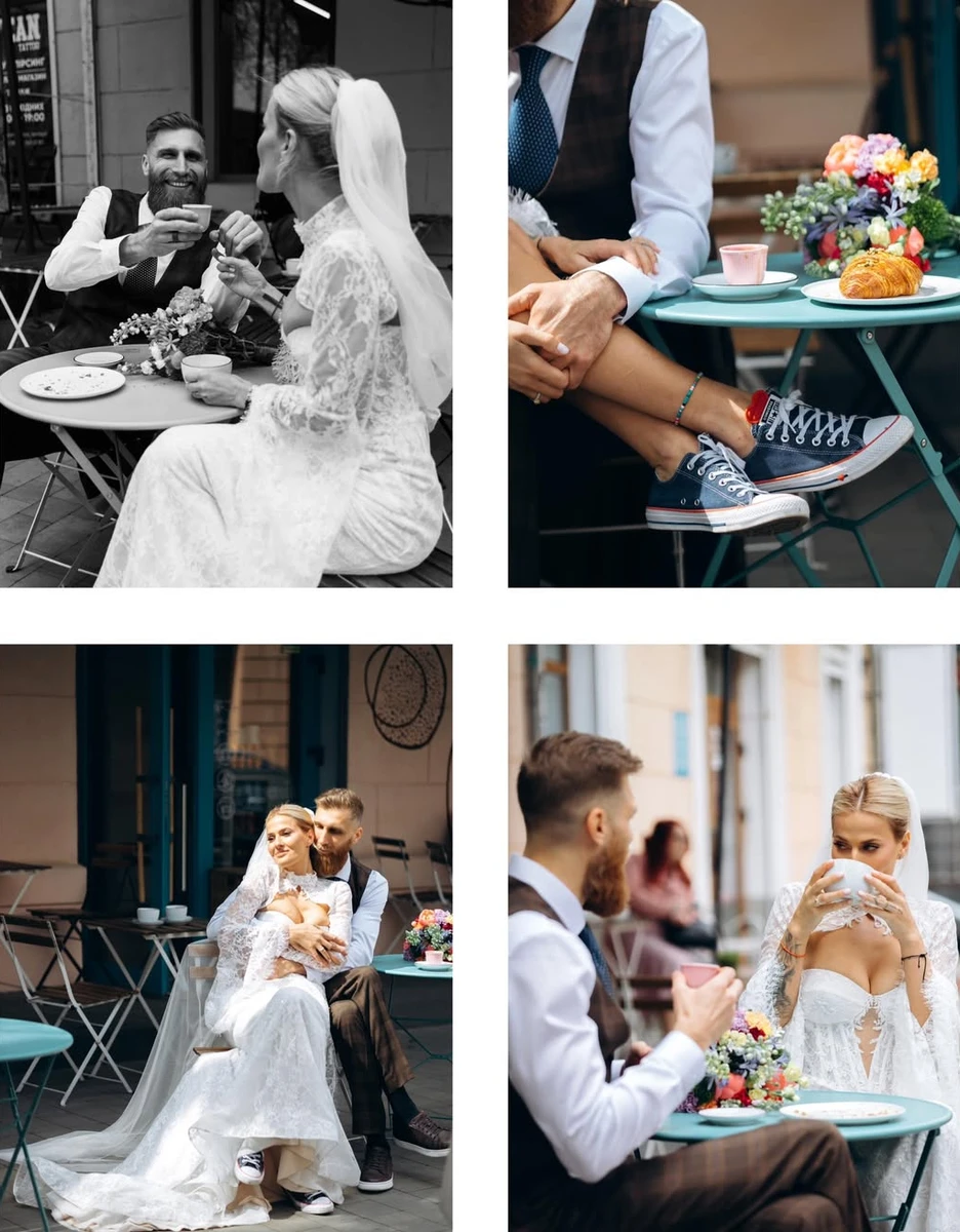 Павло Вишебаба на своєму весіллі наробив романтичних фото з дружиною