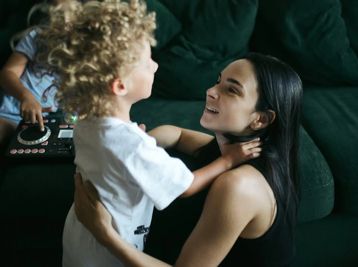 Інна Мірошниченко зі своїм сином Марселем