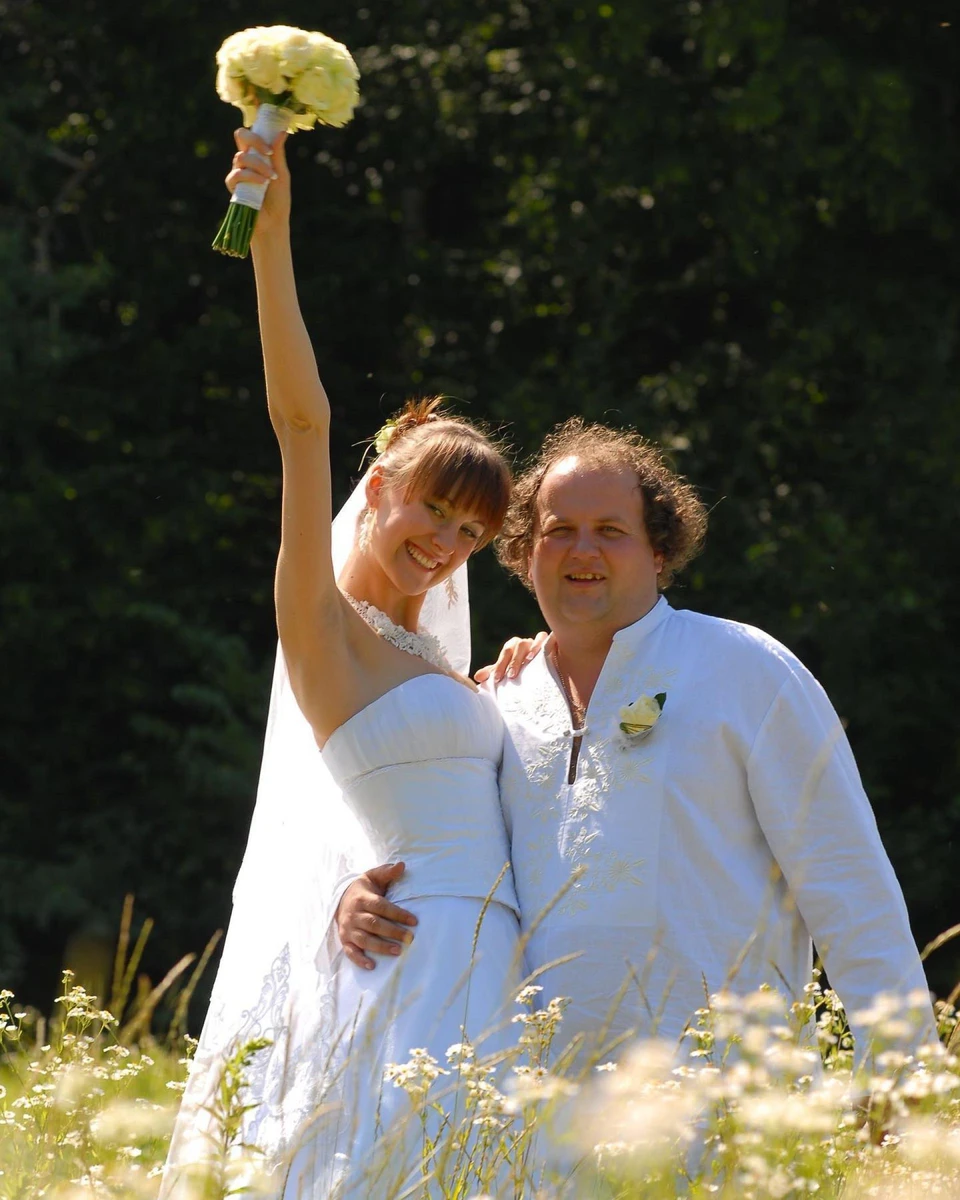 Тетяна і Віктор Бронюки на весіллі