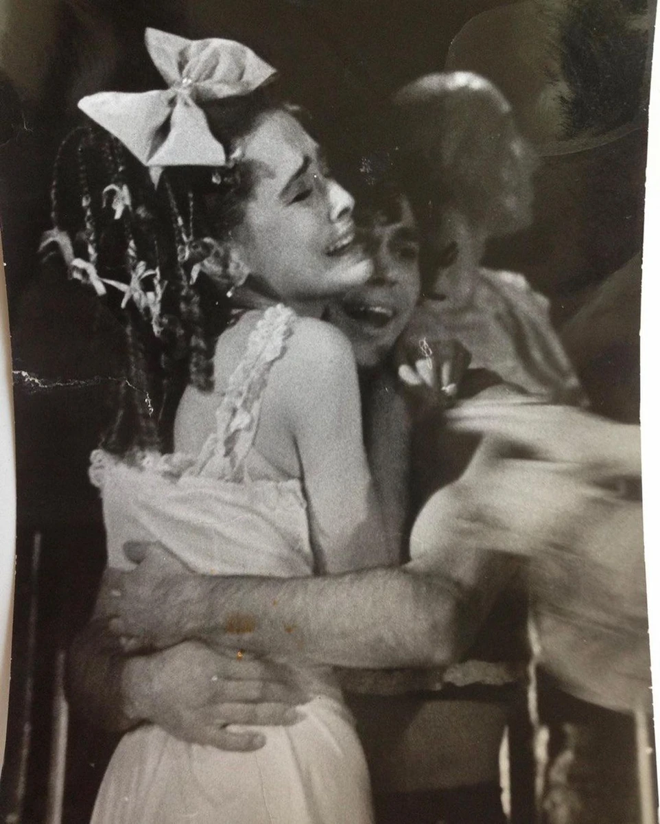 Сумська та Борисюк під час вистави Кандід