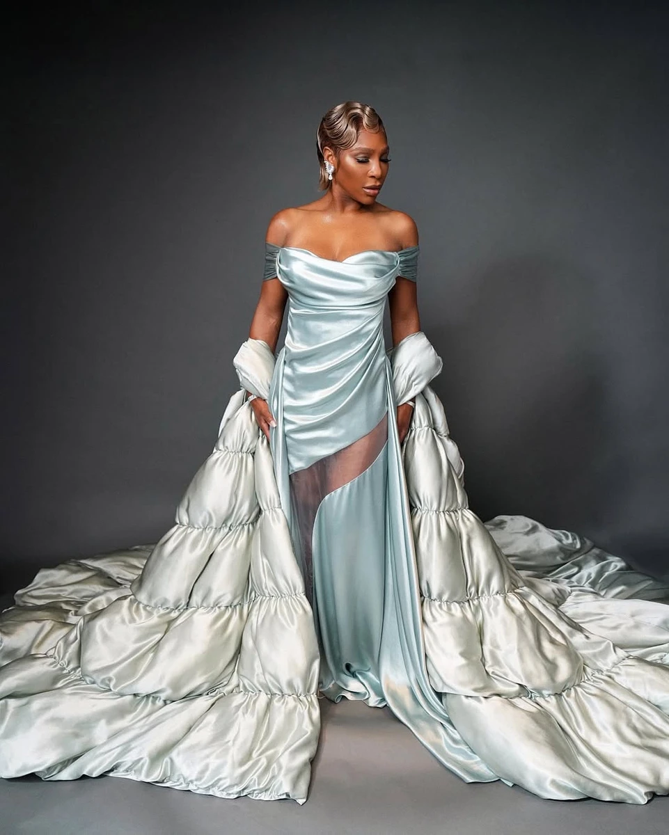 Тенісистка Серена Вільямс у блакитнмоу на Met Gala 2025