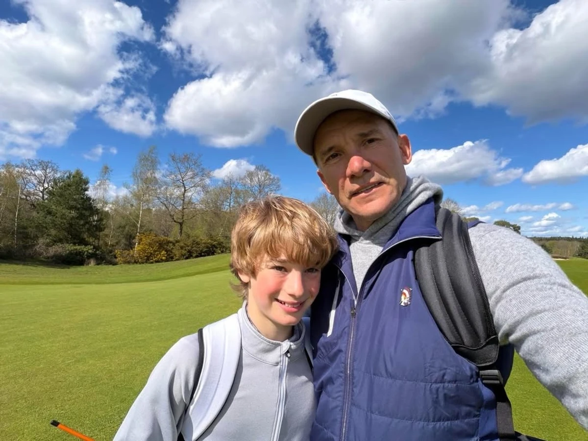 Андрій Шевченко і його син Райдер